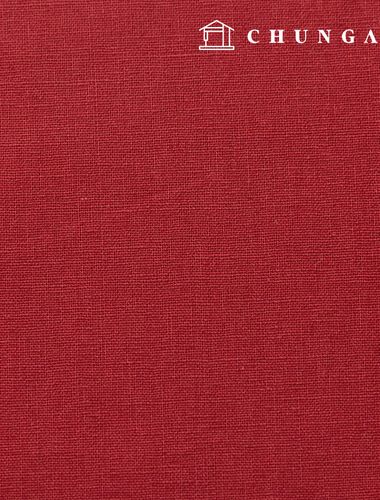 Christmas Linen Fabric Washing Plain Linen Wide Width 11 count burgundy 1 yard