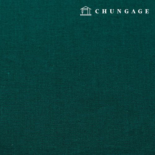 Christmas Linen Fabric Washing Plain Linen Wide Width 11 count Dark green 1 yard