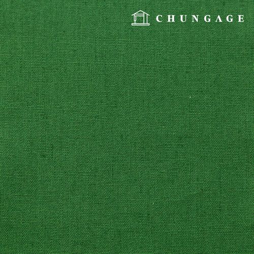 Christmas Linen Fabric Washing Plain Linen Wide Width 11 count Forest Green 1 yard