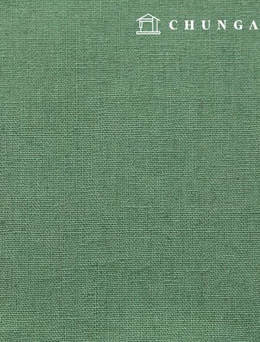 Christmas Linen Fabric Washing Plain Linen Wide Width 11 count Vintage Green 1 yard