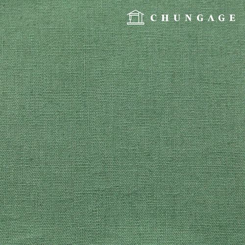 Christmas Linen Fabric Washing Plain Linen Wide Width 11 count Vintage Green 1 yard