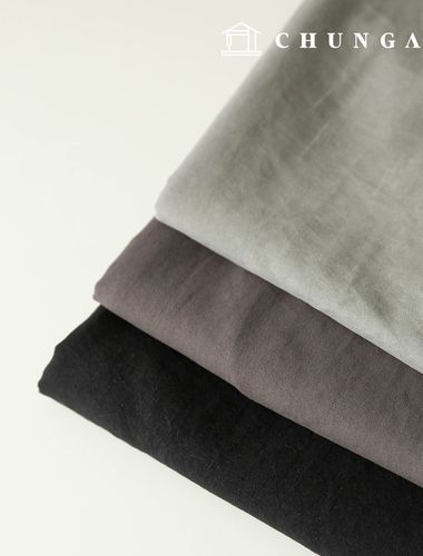 Polyester Fabric, Washable Plain Fabric, Semi-Microfiber, Prime Fabric, Wide Width, No Dust, Whisper, Gray (3 Types)