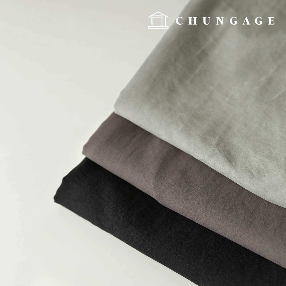 Polyester Fabric, Washable Plain Fabric, Semi-Microfiber, Prime Fabric, Wide Width, No Dust, Whisper, Gray (3 Types)