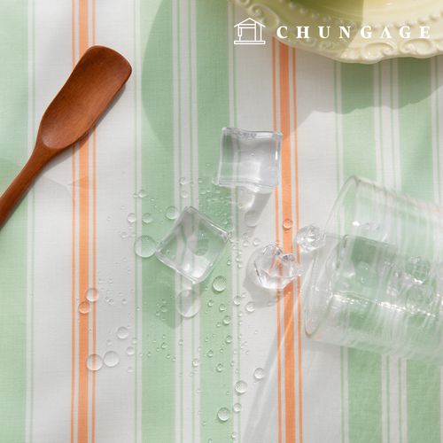 Waterproof Cloth Stripe Laminate Waterproof Fabric TPU Green Tea Stripe