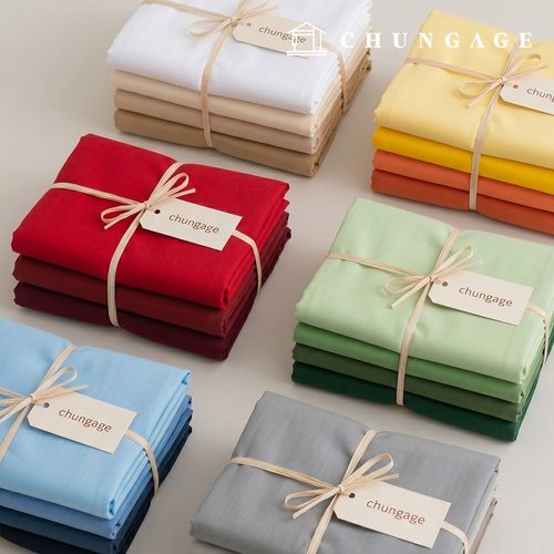 Cotton fabric, bio-washed fabric, plain fabric, wide width, 40 count cotton, twill, Abello, 23 types