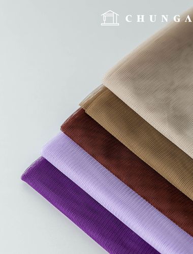 Plain Mesh fabric Lace Fabric Chiffon lining Stage wear Wide Width Hush Purple Brown 5 types