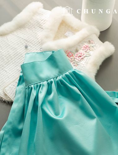 Hanbok Fabric Satin Plain Poly Skirt Fabric Doll Dog Hanbok Making Yeoul