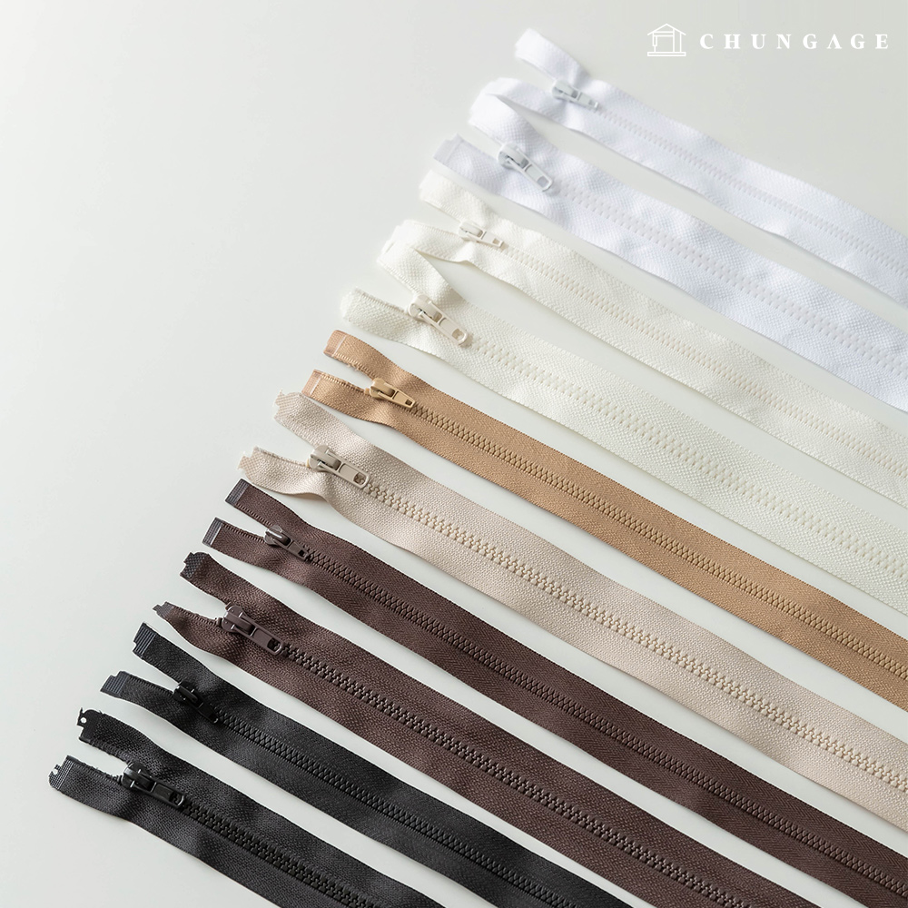 70cm Vislon Plastic Zipper Sizes 3 and 5 (5 types)