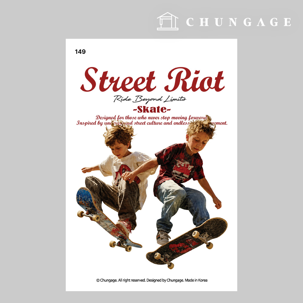 Clothing Transfer Paper 149 Reform Heat Transfer Paper Clothes Making Heat Transfer Sticker Skater
