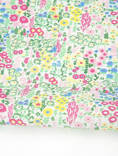 Eco-friendly antibacterial and anti-flame fabric E-DTP cotton 20 count flower cluster field
