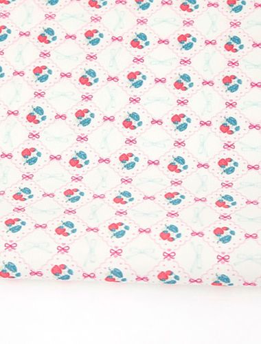 Eco-friendly antibacterial and anti-flame fabric E-DTP cotton 20 count Strawberry Marche