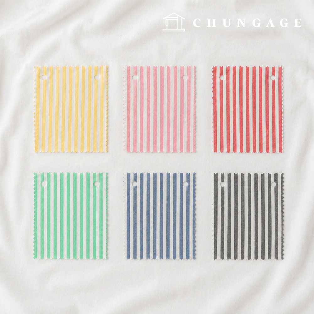 Check Fabric Cotton Melange Yarn-dyed Wide Width Check Fabric Stripe 4mm Etwa 6 Types