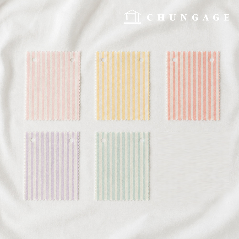 Check Fabric Cotton Melange Yarn-dyed Wide Width Check Fabric 4mm Stripe Sugaring 5 Types