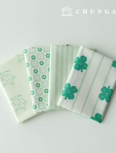 Fabric Package Clover Scrap Fabric Striped Fabric Doll Dog Clothes Making Kit (4 Types) 304