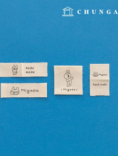 Cotton Label Double-fold Insert Label Friends 4-Piece Set