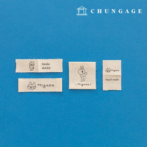 Cotton Label Double-fold Insert Label Friends 4-Piece Set