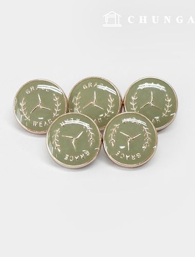 Gold Button Vintage Coat Jacket Button Grace Gold Olive 11mm 63704