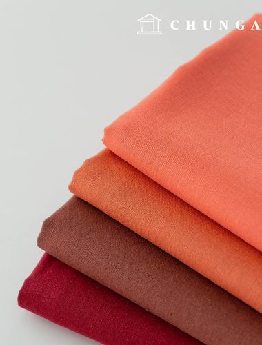 Linen fabric Cotton linen cloth Plain fabric Cotton linen 11 count Embroidery fabric Rhino Orange Red