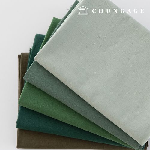 Linen Fabric Washing Plain Linen Cloth Wide Width Airino 11 Count Airino Green 5 Types 1 Yard