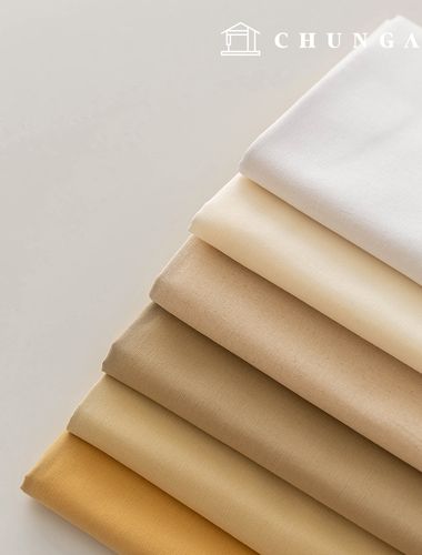 Cotton Oxford fabric 20 count Cotton Cloth Plain Fabric Wide Width Daily Plain Everyday Ivory 6 types 1 yard