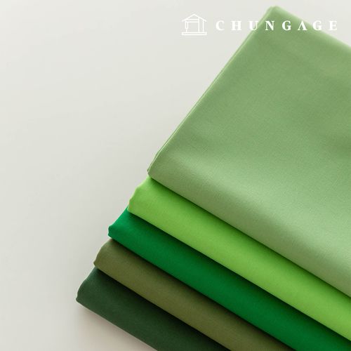 Cotton Oxford Fabric 20 Count Cotton Cloth Plain Fabric Wide Width Daily Plain Every Green 5 Types 1 Yard