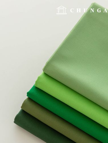 Cotton Oxford Fabric 20 Count Cotton Cloth Plain Fabric Wide Width Daily Plain Every Green 5 Types 1 Yard