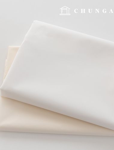 Waterproof Cloth Plain Waterproof Fabric Wide Width Taffeta Lining Polyester Rain-up White 2 Types PU Urethane Special Coating 1 Yard