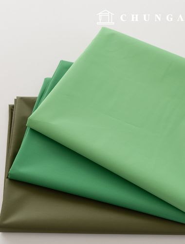 Waterproof Cloth Plain Waterproof Fabric Wide Width Taffeta Lining Poly Rain-up Green 3 Types PU Urethane Special Coating 1 Yard