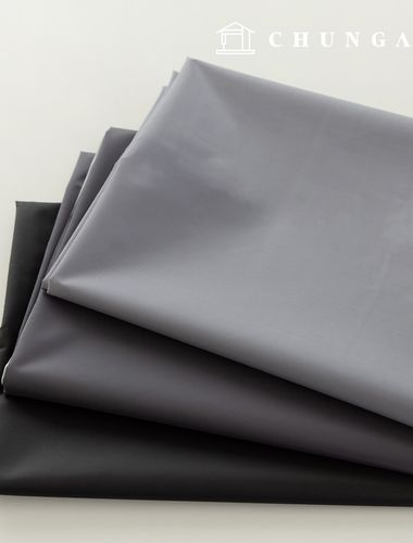 Waterproof Cloth Plain Waterproof Fabric Wide Width Taffeta Lining Poly Rain-up Gray 3 Types PU Urethane Special Coating 1 Yard