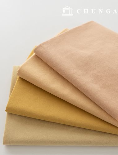 Cotton 20-count bio-washed fabric Wide Width Plain Fabric Raven Yellow 4 types