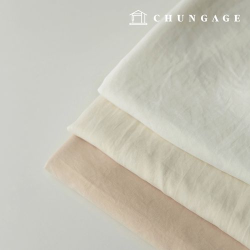 Polyester Fabric Washable Plain Fabric Semi Micro-fiber Prime Fabric Wide Width No Dust Whisper Ivory 3 Types