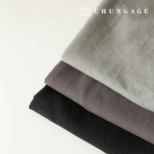 Polyester Fabric, Washable Plain Fabric, Semi-Microfiber, Prime Fabric, Wide Width, No Dust, Whisper, Gray (3 Types)