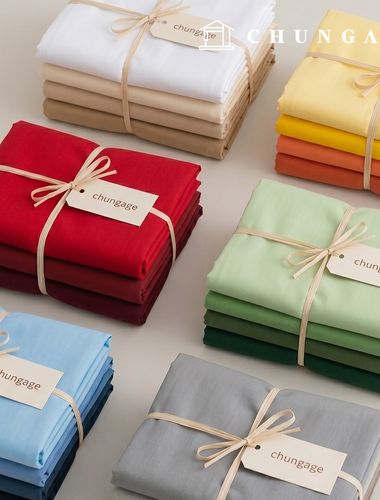 Cotton fabric, bio-washed fabric, plain fabric, wide width, 40 count cotton, twill, Abello, 23 types