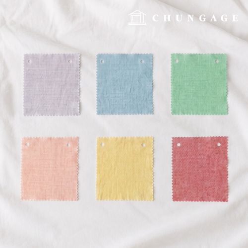 Check Fabric Cotton Melange Yarn-dyed Washed Wide Width Vintage Check Fabric Stripe Picney 6 Types