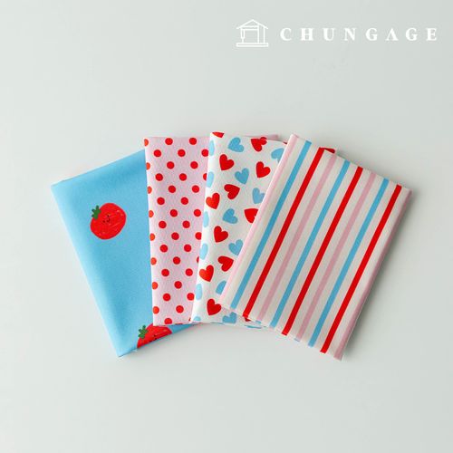 Fabric Package Tomato Scrap Fabric Polka Dot Fabric Doll Dog Clothes Making 4 Types 306
