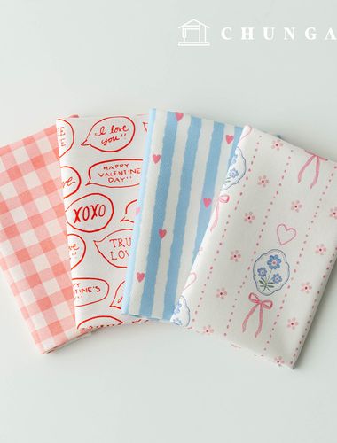 Fabric Package Flower Scrap Fabric Check Fabric Doll Dog Clothes Making Kit 4 Types 295