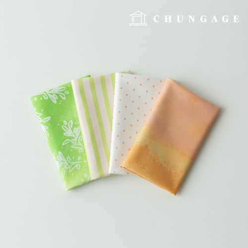 Fabric Package Greeny Scrap Fabric Striped Fabric Doll Dog Clothes Making Kit (4 Types) 309