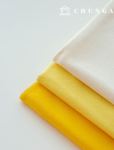 Wide Width 30 count single jersey fabric Knit Fabric All Day Yellow 3 types