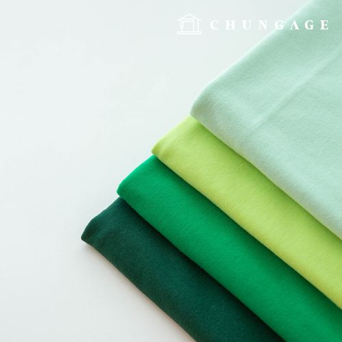 Wide Width 30 count single jersey fabric Knit Fabric All Day Green 4 types