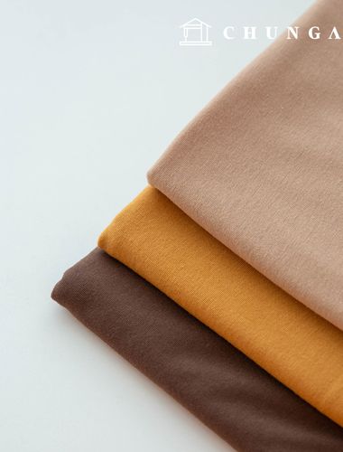 Wide Width 30 count single jersey fabric Knit Fabric All Day Brown 3 types