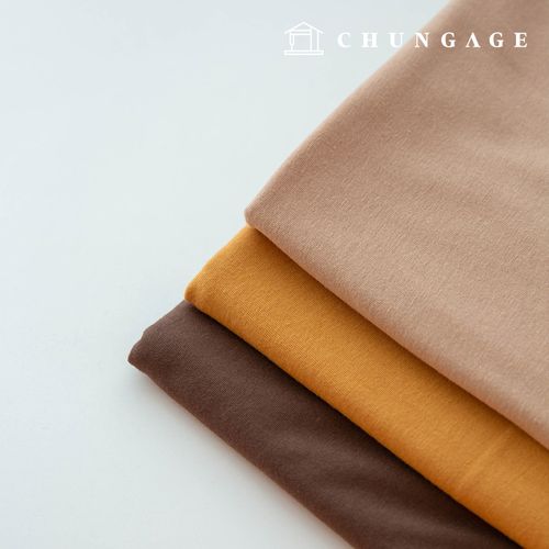 Wide Width 30 count single jersey fabric Knit Fabric All Day Brown 3 types