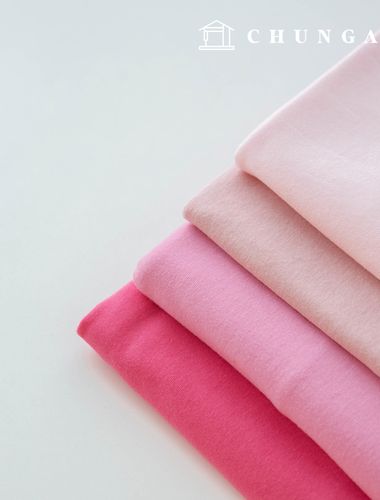 Wide Width 30 count single jersey fabric Knit Fabric All Day Pink 4 types