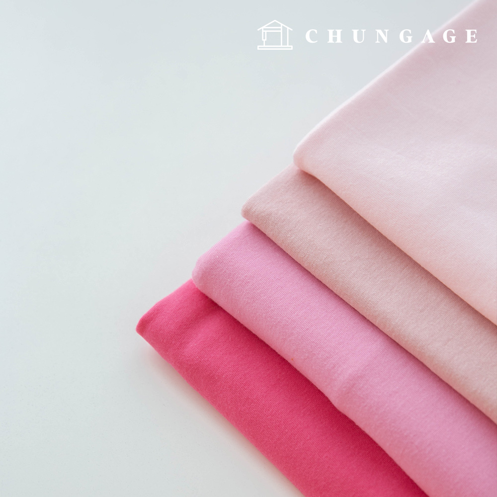 Wide Width 30 count single jersey fabric Knit Fabric All Day Pink 4 types