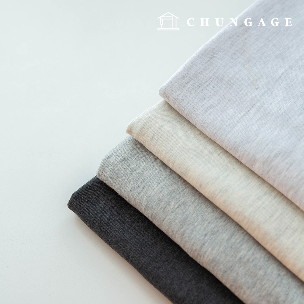 Wide Width 30 count single jersey fabric Knit Fabric All Day Melange 4 types