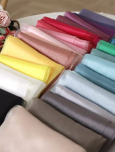 35 types of crystal organza fabric