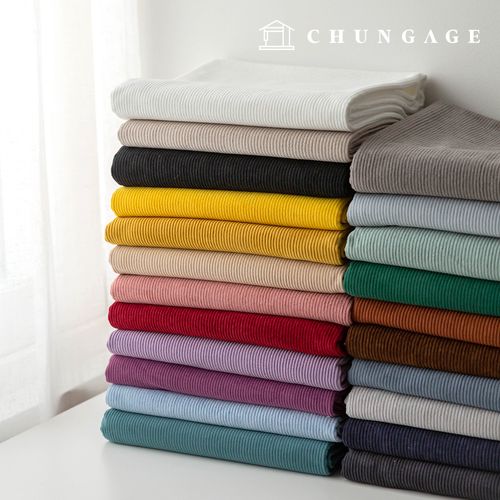 Corduroy Fabric Span Medium Corduroy 8W Corduroy Wide Width Fabric Winter Plain Goldian 22 Types