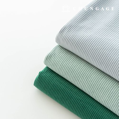 Corduroy Fabric Span Medium Corduroy 8W Wide Width Corduroy Fabric Winter Plain Goldian Green 3 Types