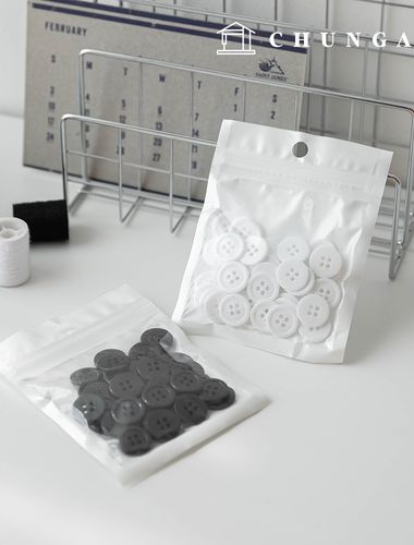 15mm Simple Button Set (2 Types)