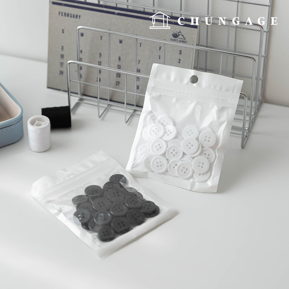 15mm Simple Button Set (2 Types)