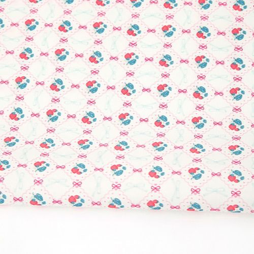 Eco-friendly antibacterial and anti-flame fabric E-DTP cotton 20 count Strawberry Marche